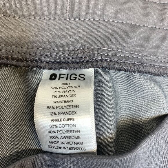 Figs Jogger Womens Large Gray Scrubs Zamora Cargo Pockets Drawstring Pants - Picture 4 of 10
